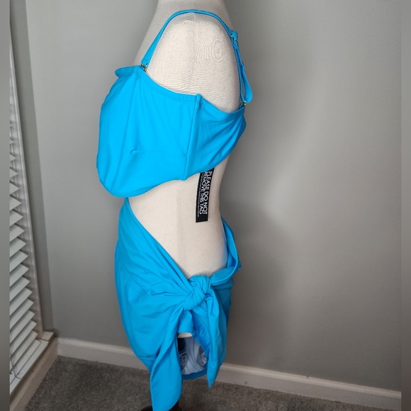 FTF (Fashion to Figure) Blue Cutout One Piece Size 3X - Picture 9 of 14